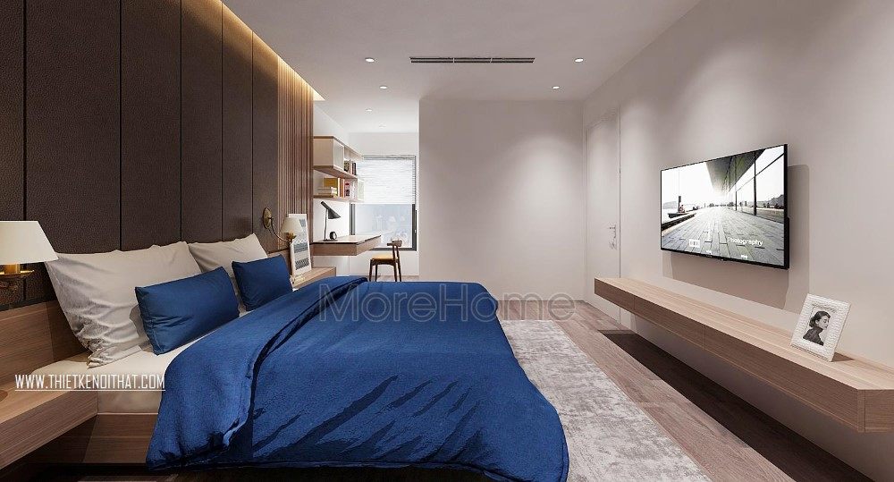 Thiết kế nội thất phòng ngủ Master căn hộ chung cư Penthouse Imperia Garden